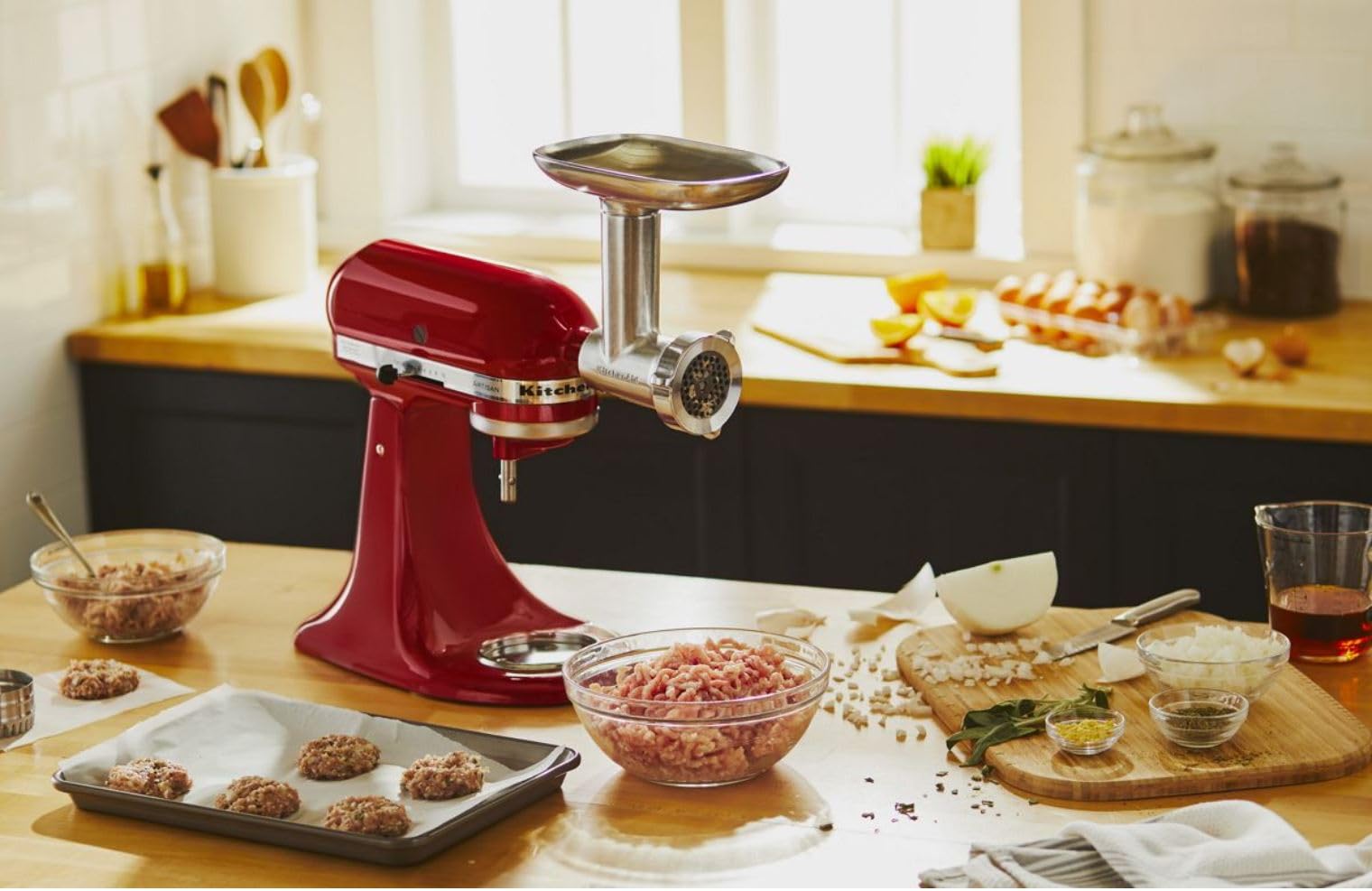 Foto 6 pulgar | Accesorio Para Molinillo De Alimentos Kitchenaid Ksmmga De Metal Plateado - Venta Internacional.