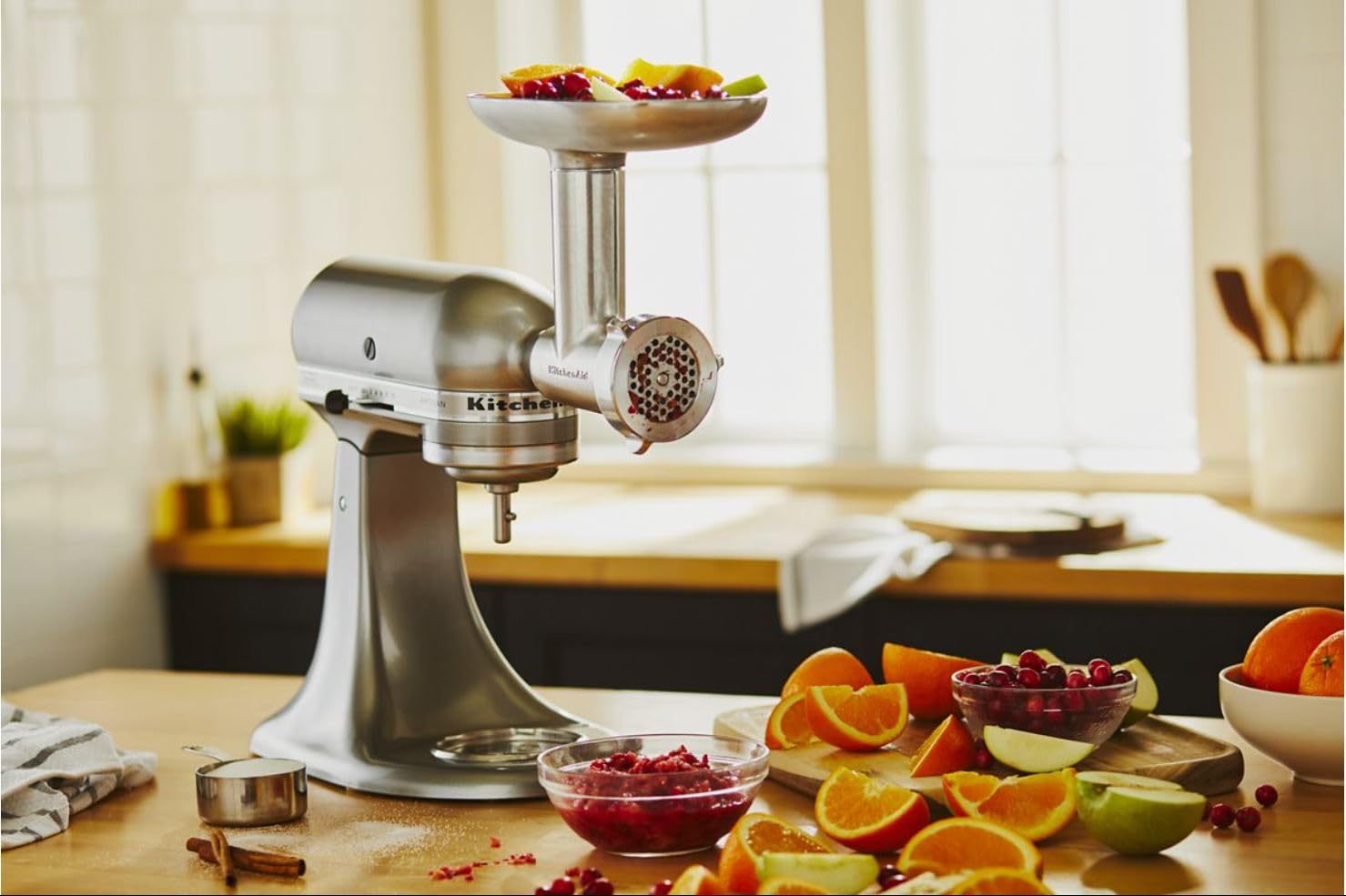 Foto 6 | Accesorio Para Molinillo De Alimentos Kitchenaid Ksmmga De Metal Plateado - Venta Internacional.
