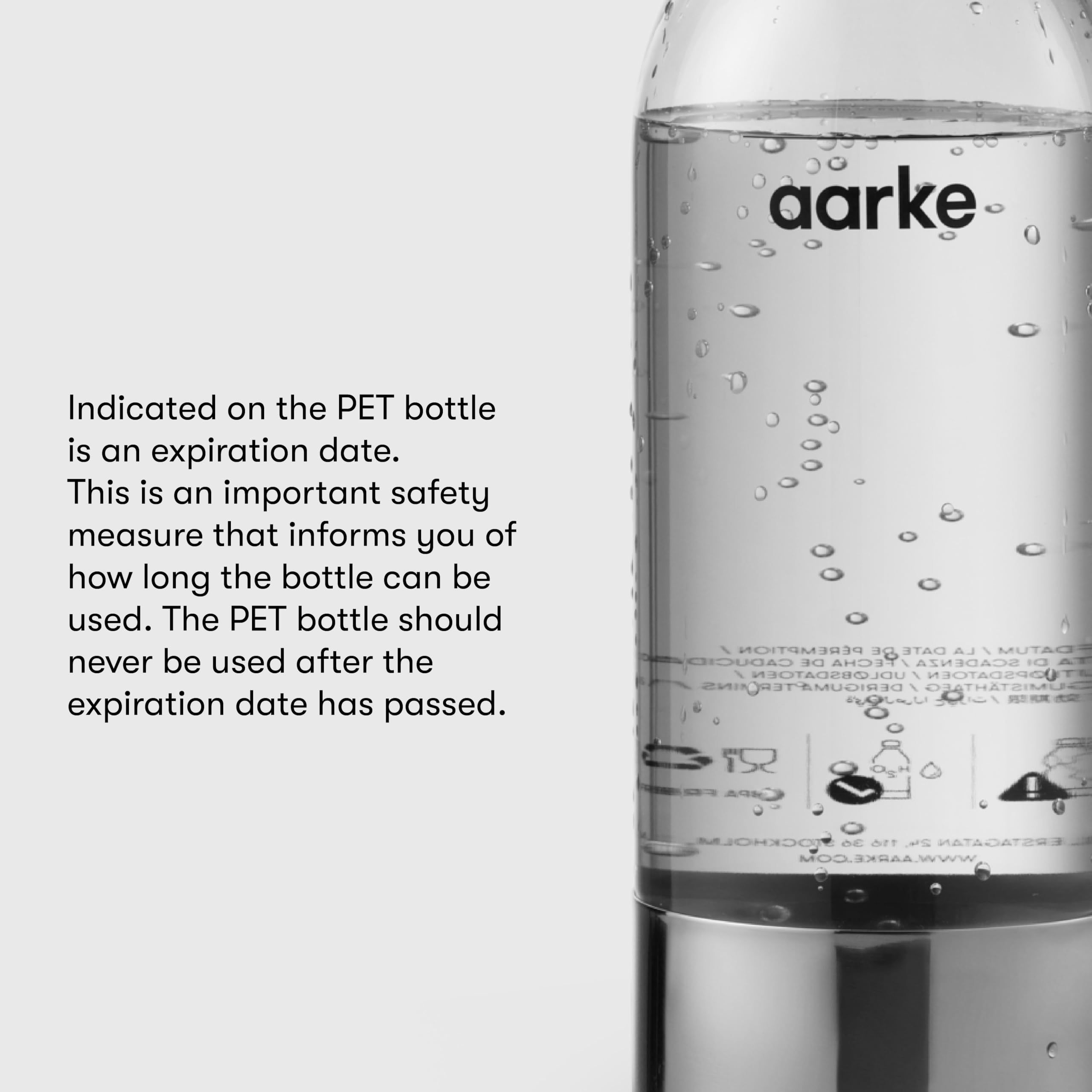 Foto 6 | Botella Reutilizable Aarke Extra Pet De Acero Inoxidable De 800 Ml, Paquete De 2 - Venta Internacional.