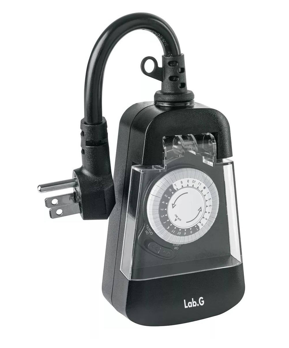 Foto 4 pulgar | Temporizador Analógico Para Uso En Exteriores Negro