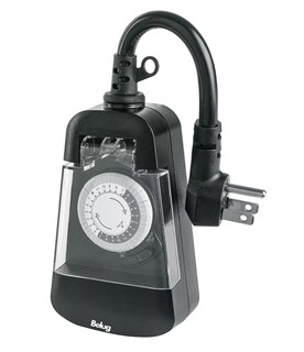 Foto 1 | Temporizador Analógico Para Uso En Exteriores, Belug Negro