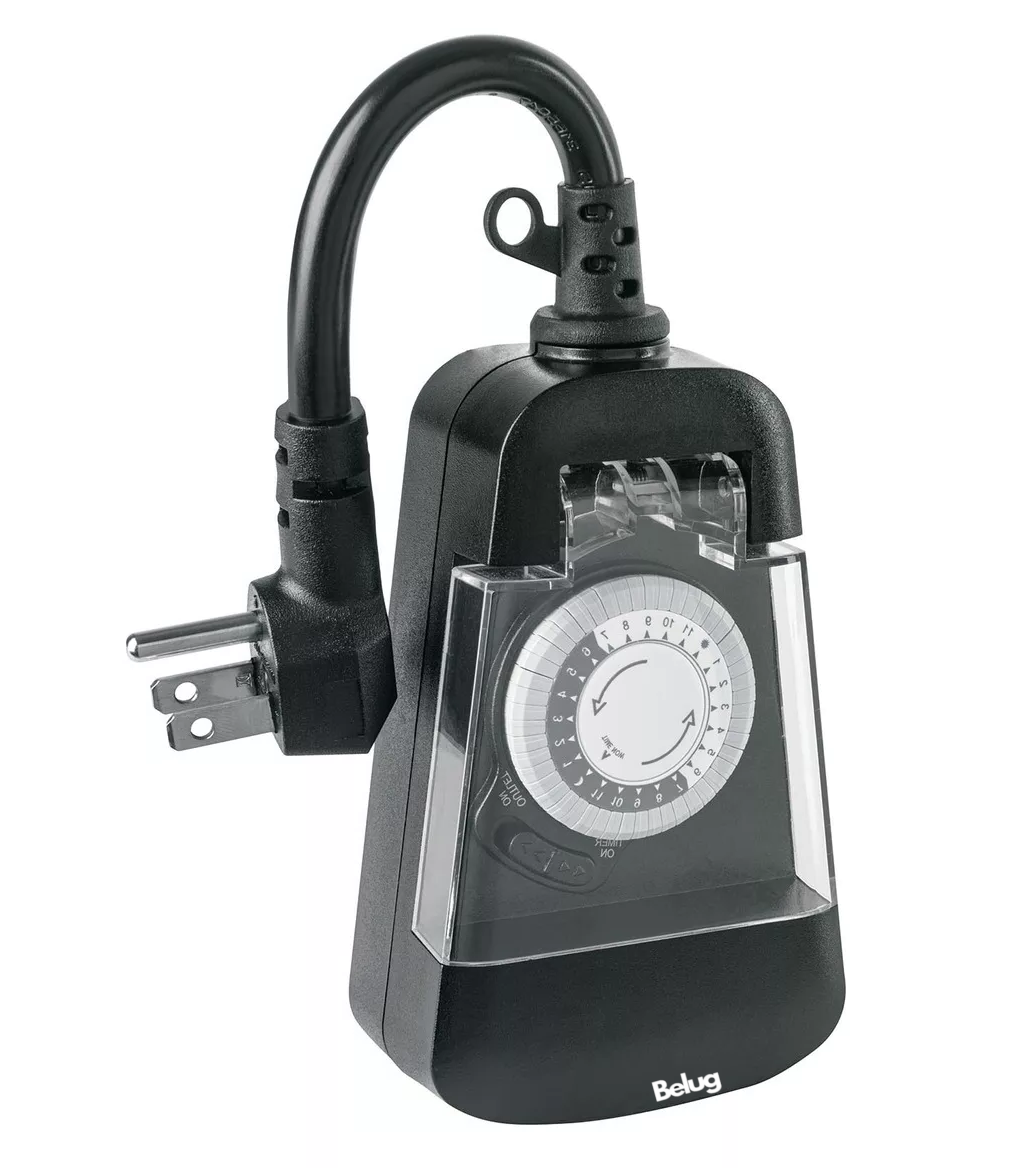 Foto 4 pulgar | Temporizador Analógico Para Uso En Exteriores, Belug  Negro