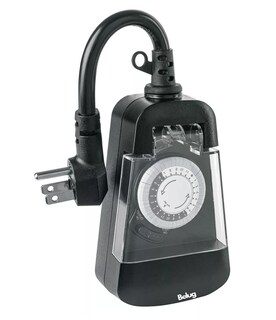 Foto 3 | Temporizador Analógico Para Uso En Exteriores, Belug Negro