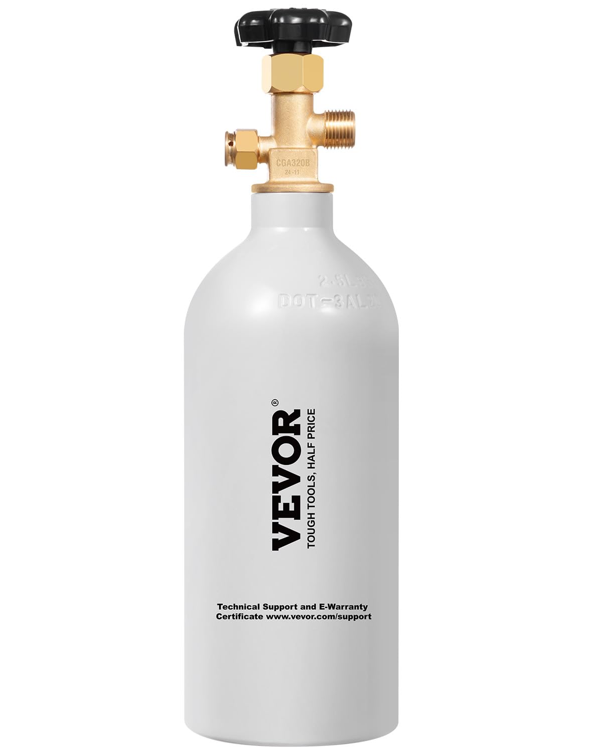 Foto 2 pulgar | Cilindro De Aleación De Aluminio Vevor De 2.5 Libras Con Tanque De Co2 Para Cerveza - Venta Internacional.