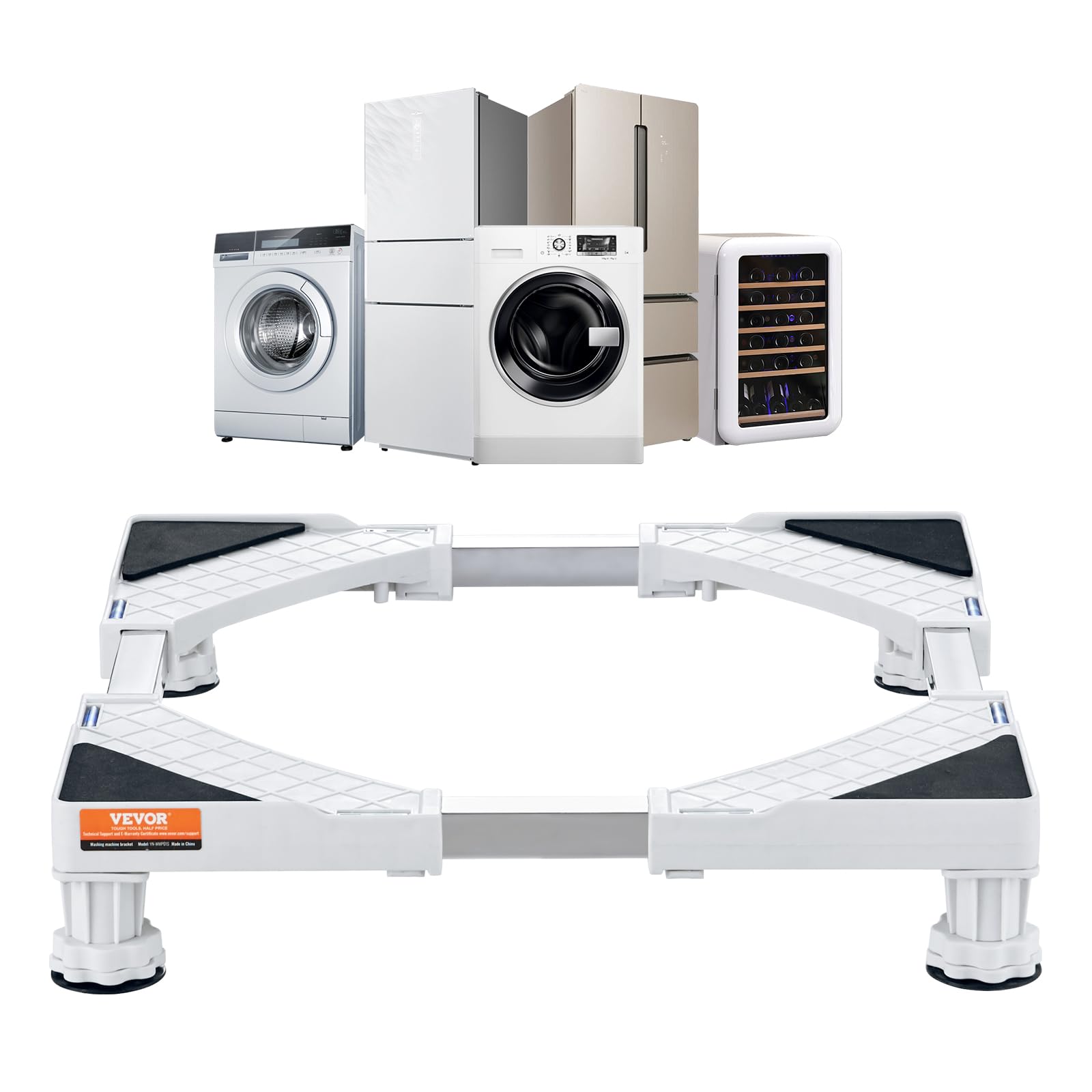 Foto 1 | Minisoporte Para Nevera Vevor Yn-wmp01 Con 4 Patas Resistentes, Color Blanco - Venta Internacional.