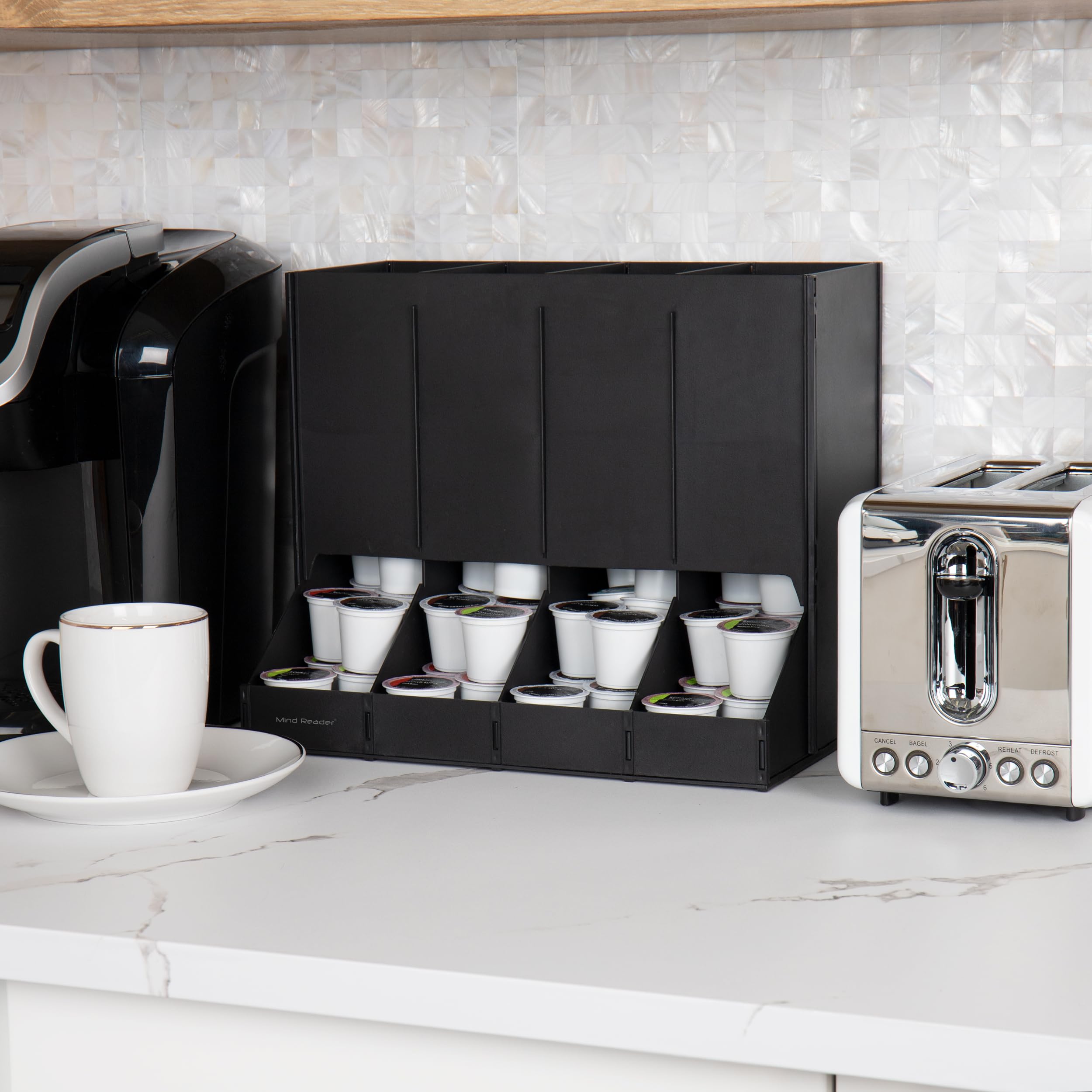 Foto 2 | Dispensador De Cápsulas De Café Mind Reader Con Capacidad Para 120 Cápsulas, Color Negro - Venta Internacional.