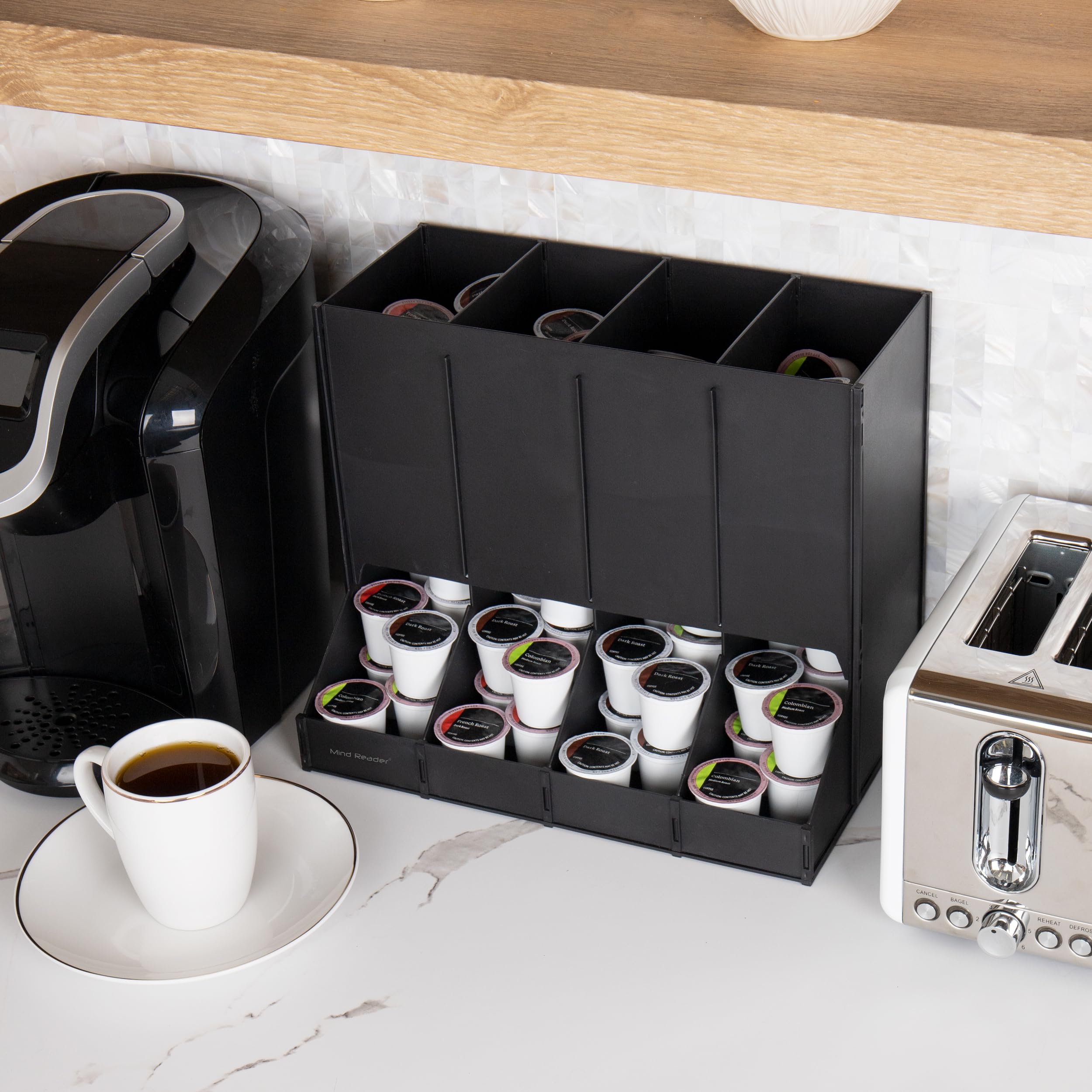 Foto 7 pulgar | Dispensador De Cápsulas De Café Mind Reader Con Capacidad Para 120 Cápsulas, Color Negro - Venta Internacional.