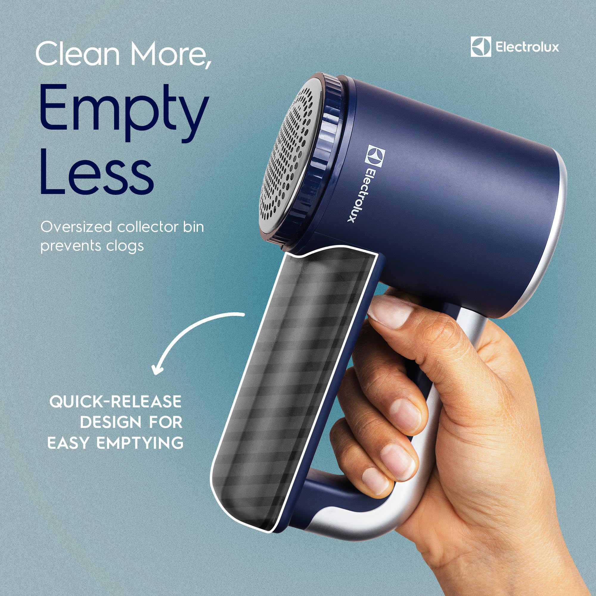 Foto 7 | Maquinilla De Afeitar De Tela Recargable Electrolux Para Quitar Pelusa, Color Azul - Venta Internacional.