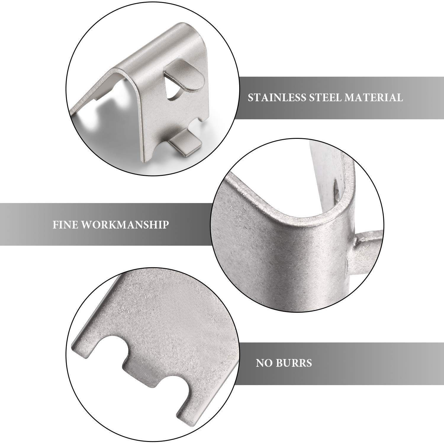Foto 5 pulgar | Clips Para Estantes De Nevera Hotop 920158 De Acero Inoxidable X16 - Venta Internacional.
