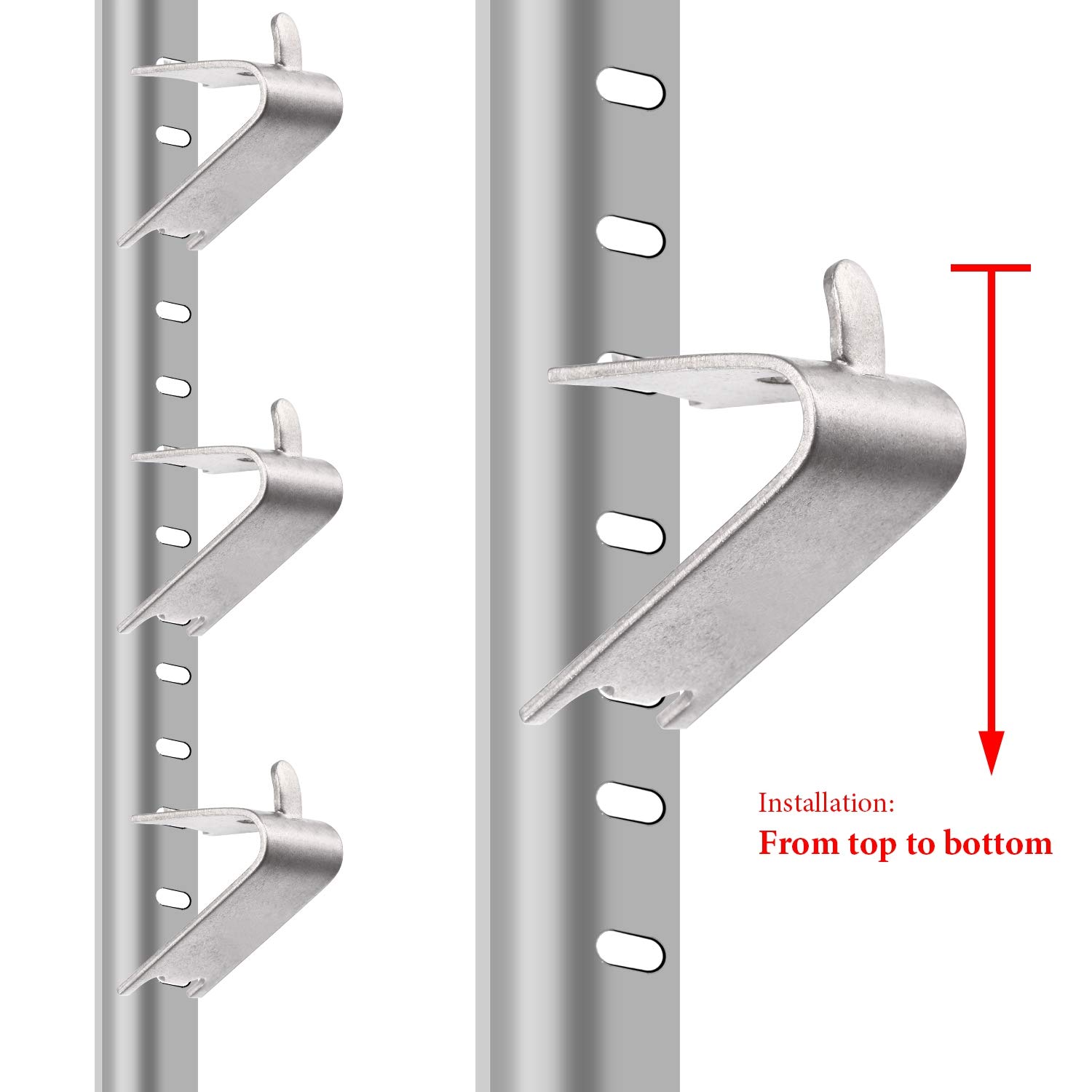 Foto 6 pulgar | Clips Para Estantes De Nevera Hotop 920158 De Acero Inoxidable X16 - Venta Internacional.