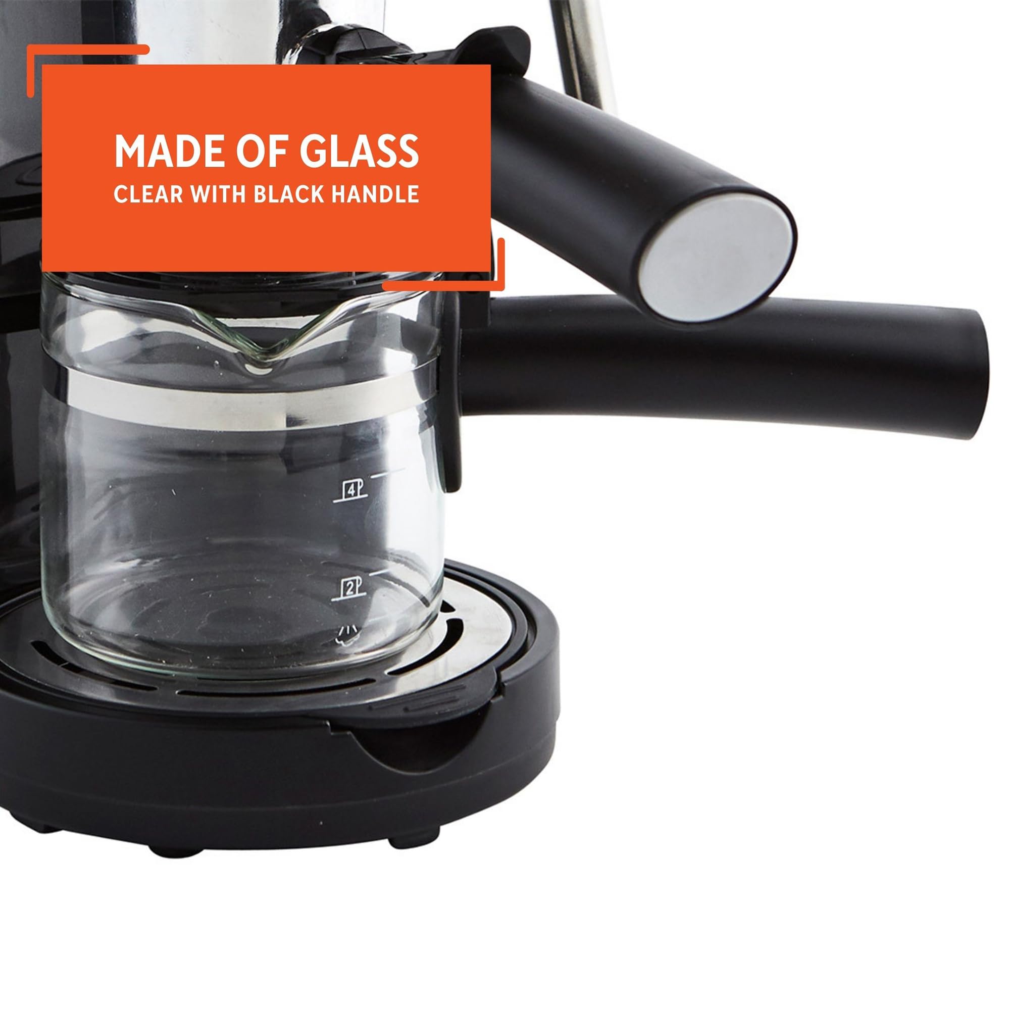 Foto 4 pulgar | Jarra De Repuesto Imusa De Vidrio Para 4 Tazas Con Mango Negro - Venta Internacional.