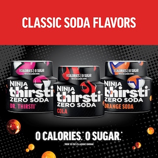 Foto 2 | Gotas De Agua Aromatizadas Ninja Thirsti Zero Soda Paquete De 3 - Venta Internacional.