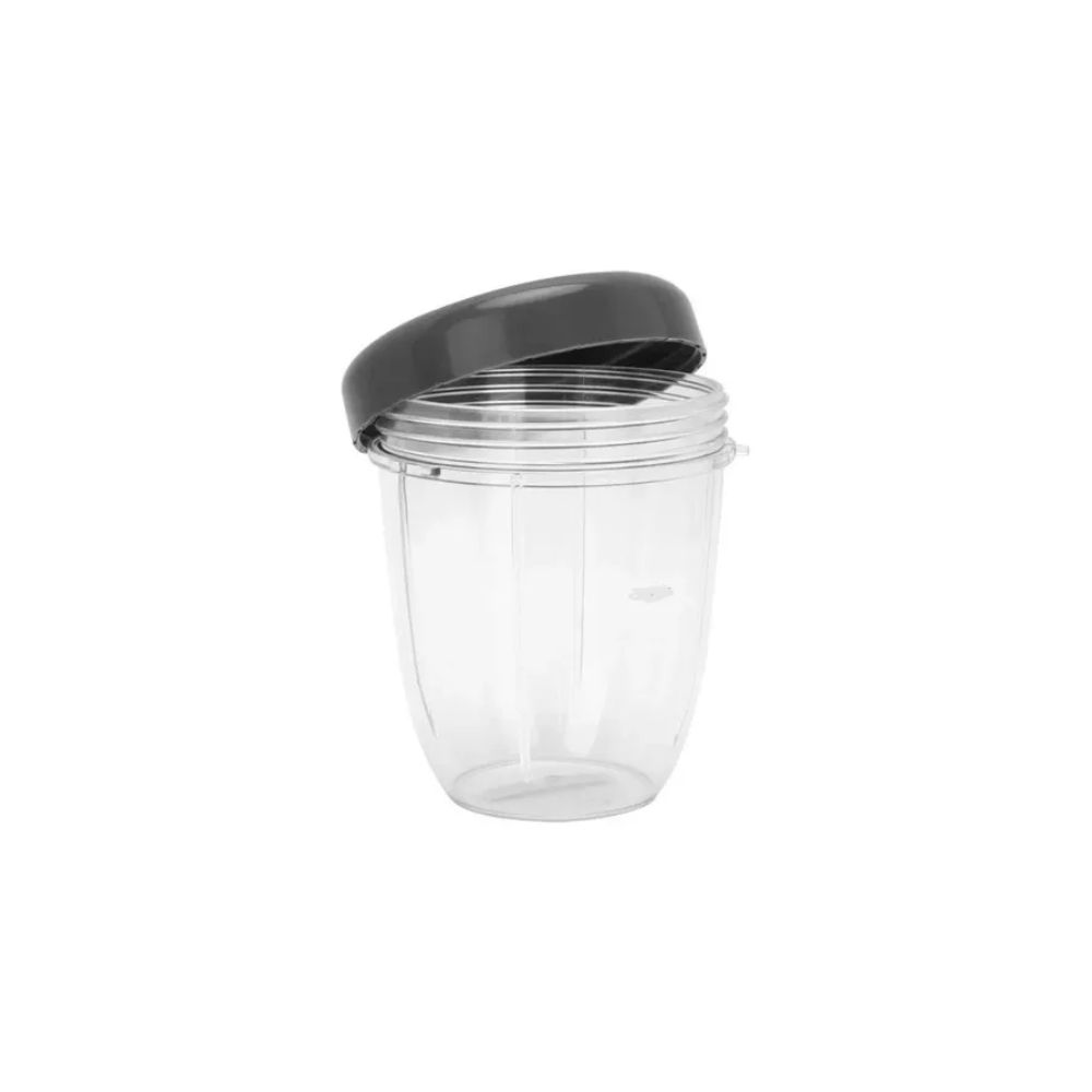 Foto 2 pulgar | Vaso De 18 Oz Con Tapa Plana para Nutribullet Transparente