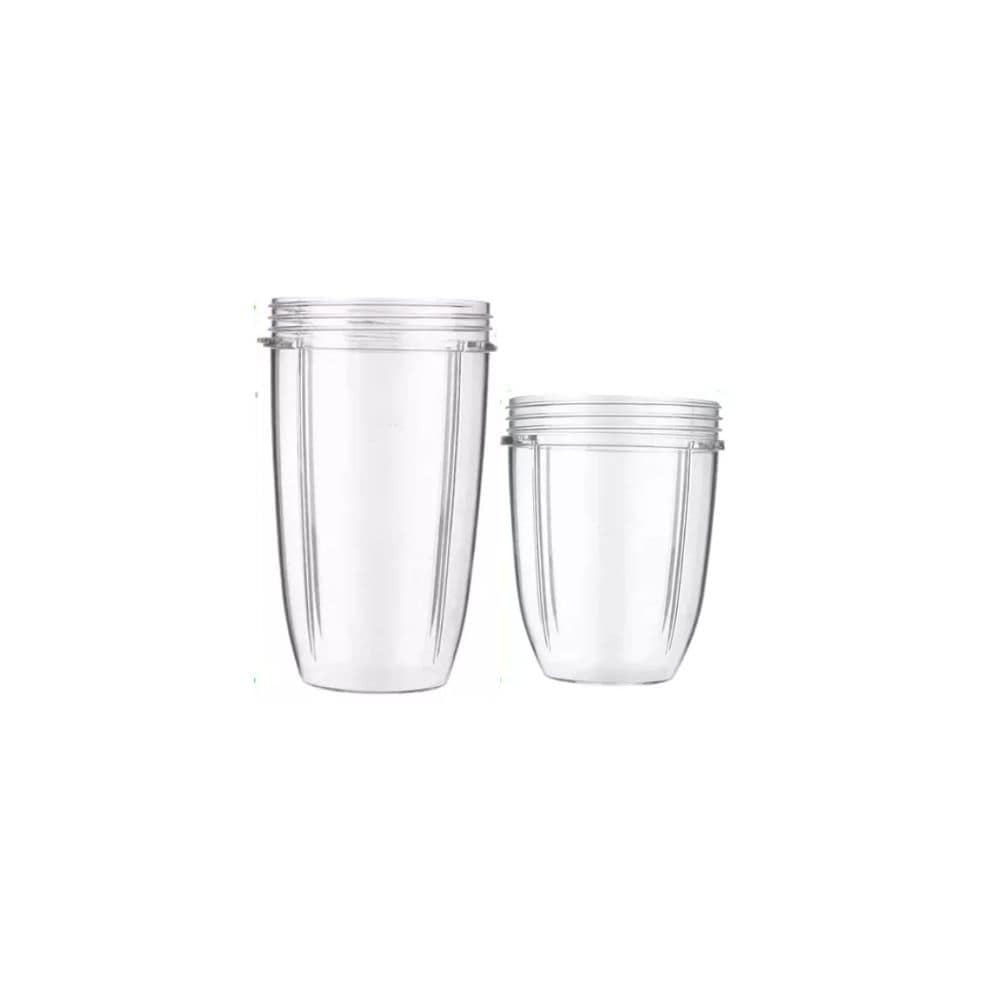 Vasos Compatible con Nutribullet de 18 y 24 Oz Transparente 2 Piezas $449