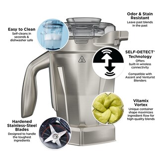 Foto 2 | Contenedor Vitamix de Acero Inoxidable De 48 Oz Para Licuadora - Venta Internacional