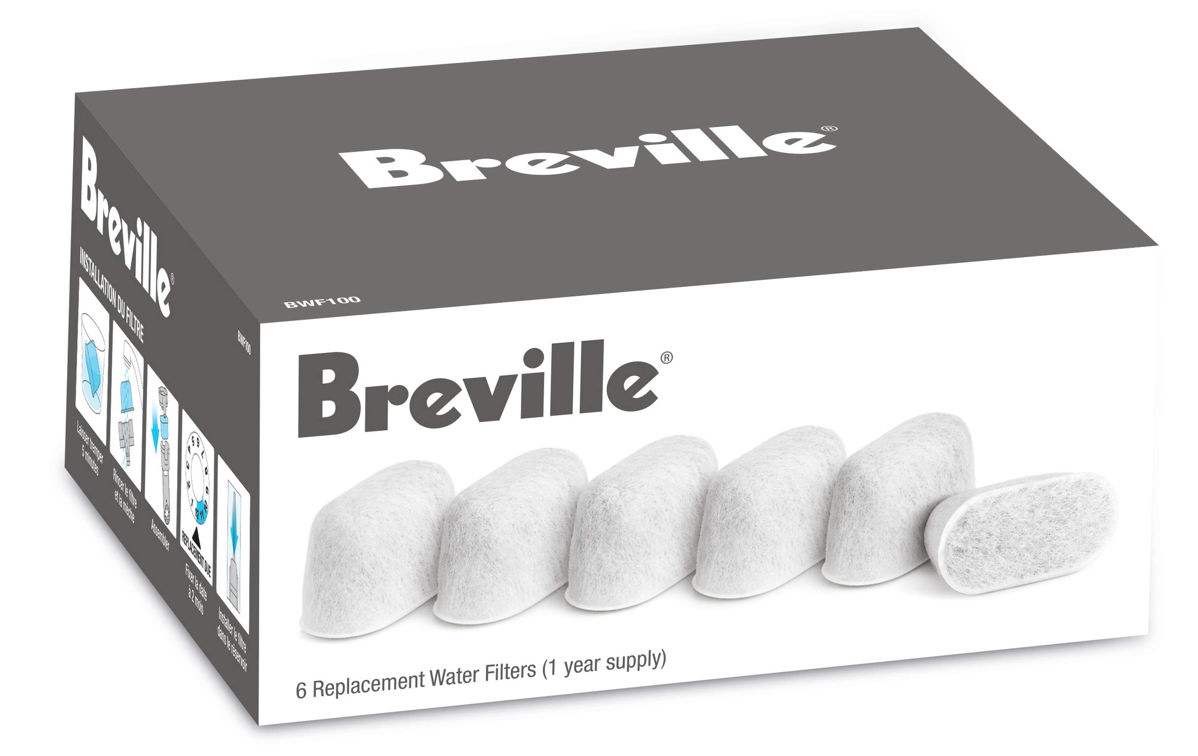 Foto 2 pulgar | Paquete de 6 Filtros de Carbón para Máquinas de Café Espresso Breville - Venta Internacional