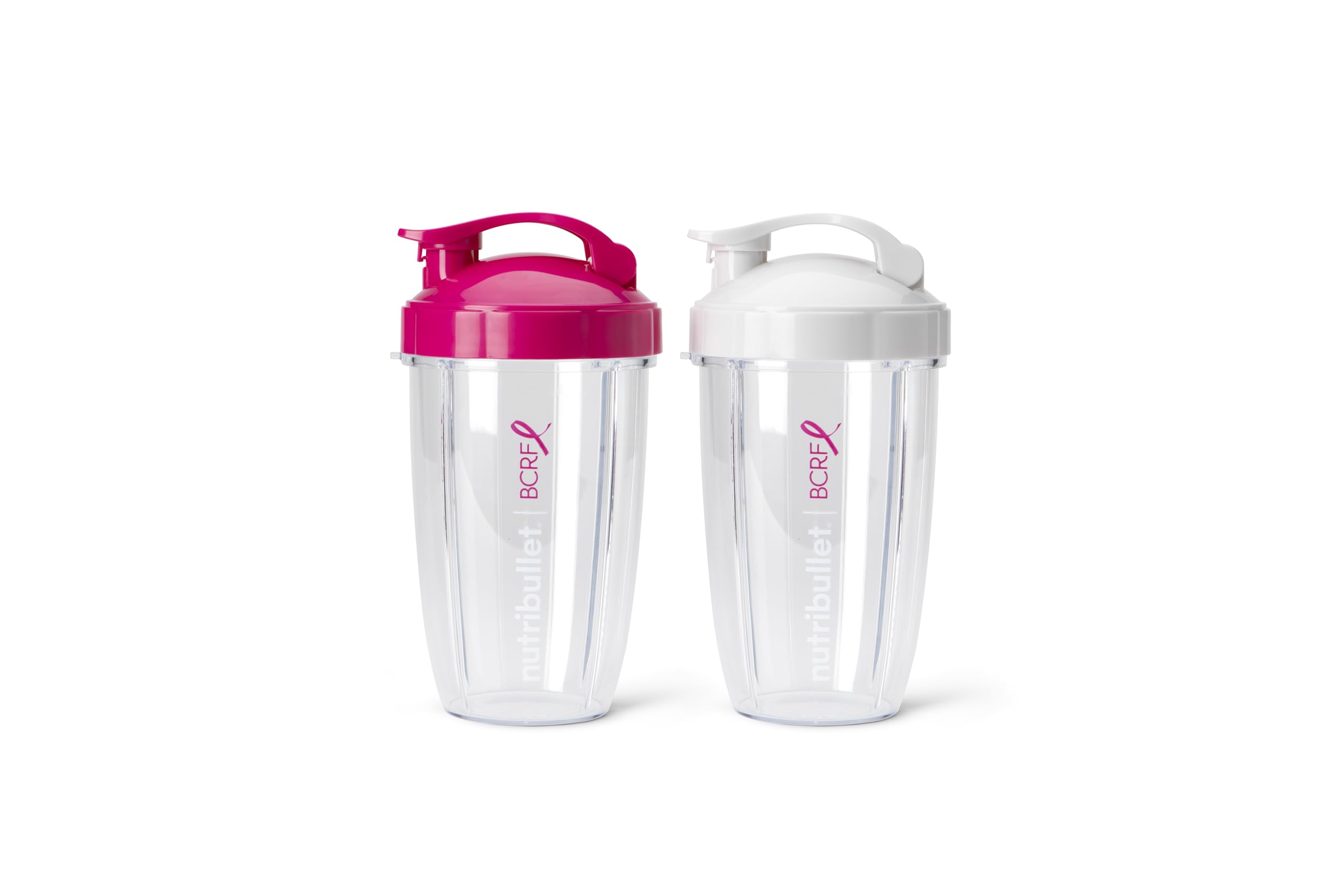 Foto 2 pulgar | Set De Vasos Nutribullet  Para Llevar De 700 Ml Con Tapa Abatible, Color Rosa Y Blanco - Venta Internacional.