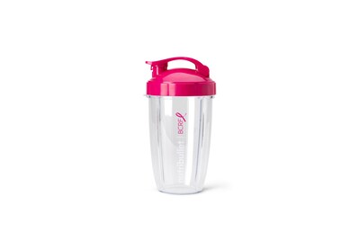 Foto 3 | Set De Vasos Nutribullet Para Llevar De 700 Ml Con Tapa Abatible, Color Rosa Y Blanco - Venta Internacional.