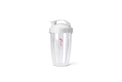 Foto 4 | Set De Vasos Nutribullet Para Llevar De 700 Ml Con Tapa Abatible, Color Rosa Y Blanco - Venta Internacional.