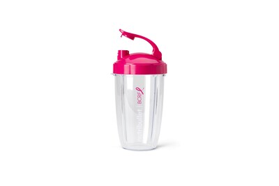Foto 5 | Set De Vasos Nutribullet Para Llevar De 700 Ml Con Tapa Abatible, Color Rosa Y Blanco - Venta Internacional.