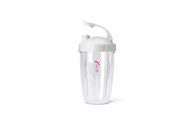 Foto 6 | Set De Vasos Nutribullet Para Llevar De 700 Ml Con Tapa Abatible, Color Rosa Y Blanco - Venta Internacional.