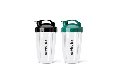 Foto 1 | Set De Vasos Nutribullet Para Llevar De 700 Ml Con Tapa Abatible, Color Negro Y Verde - Venta Internacional.