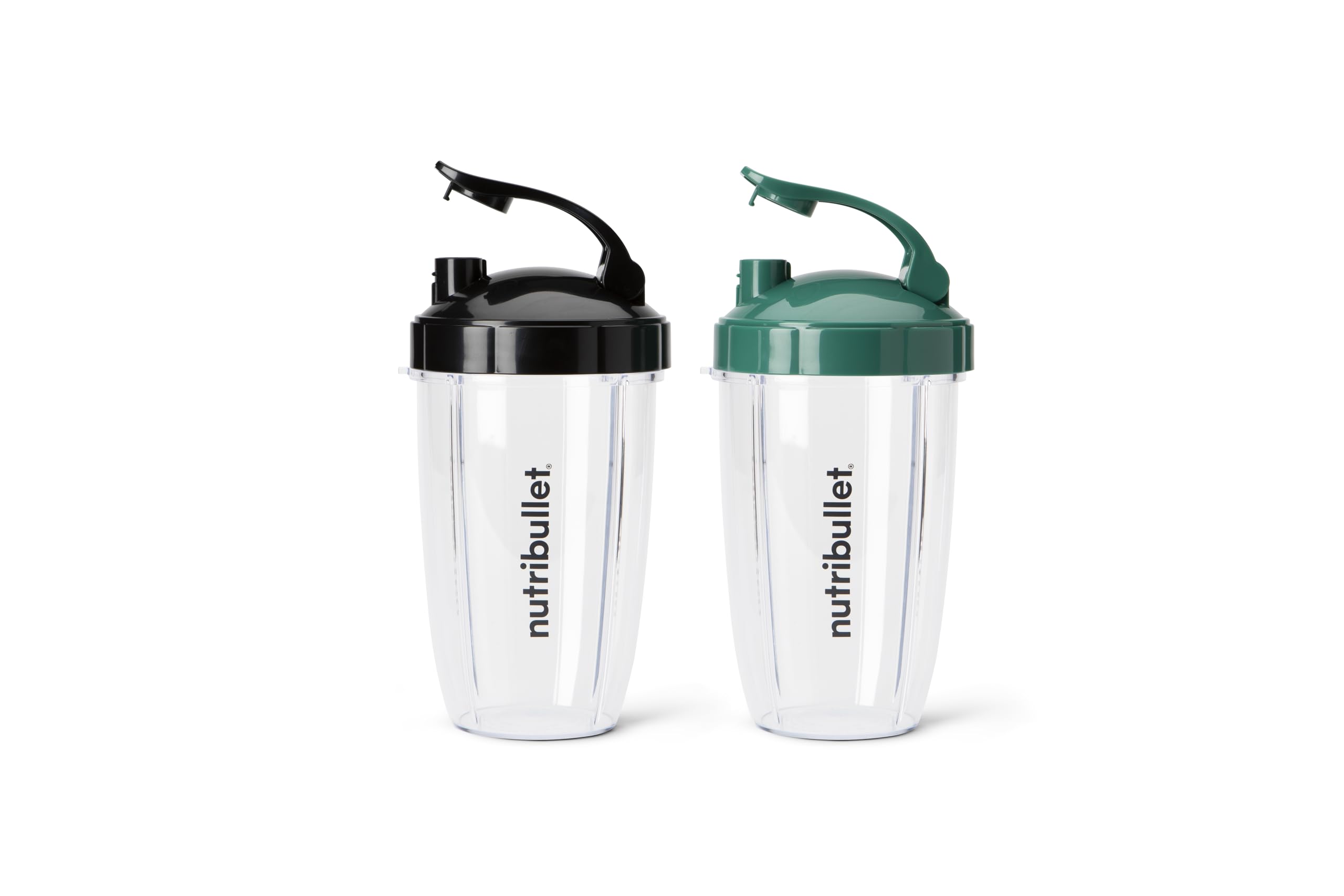 Foto 2 | Set De Vasos Nutribullet  Para Llevar De 700 Ml Con Tapa Abatible, Color Negro Y Verde - Venta Internacional.