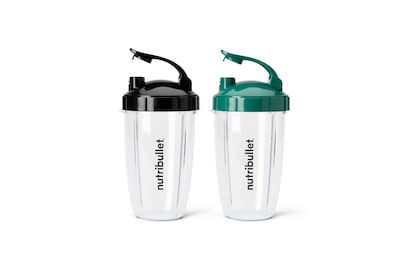 Foto 2 | Set De Vasos Nutribullet Para Llevar De 700 Ml Con Tapa Abatible, Color Negro Y Verde - Venta Internacional.