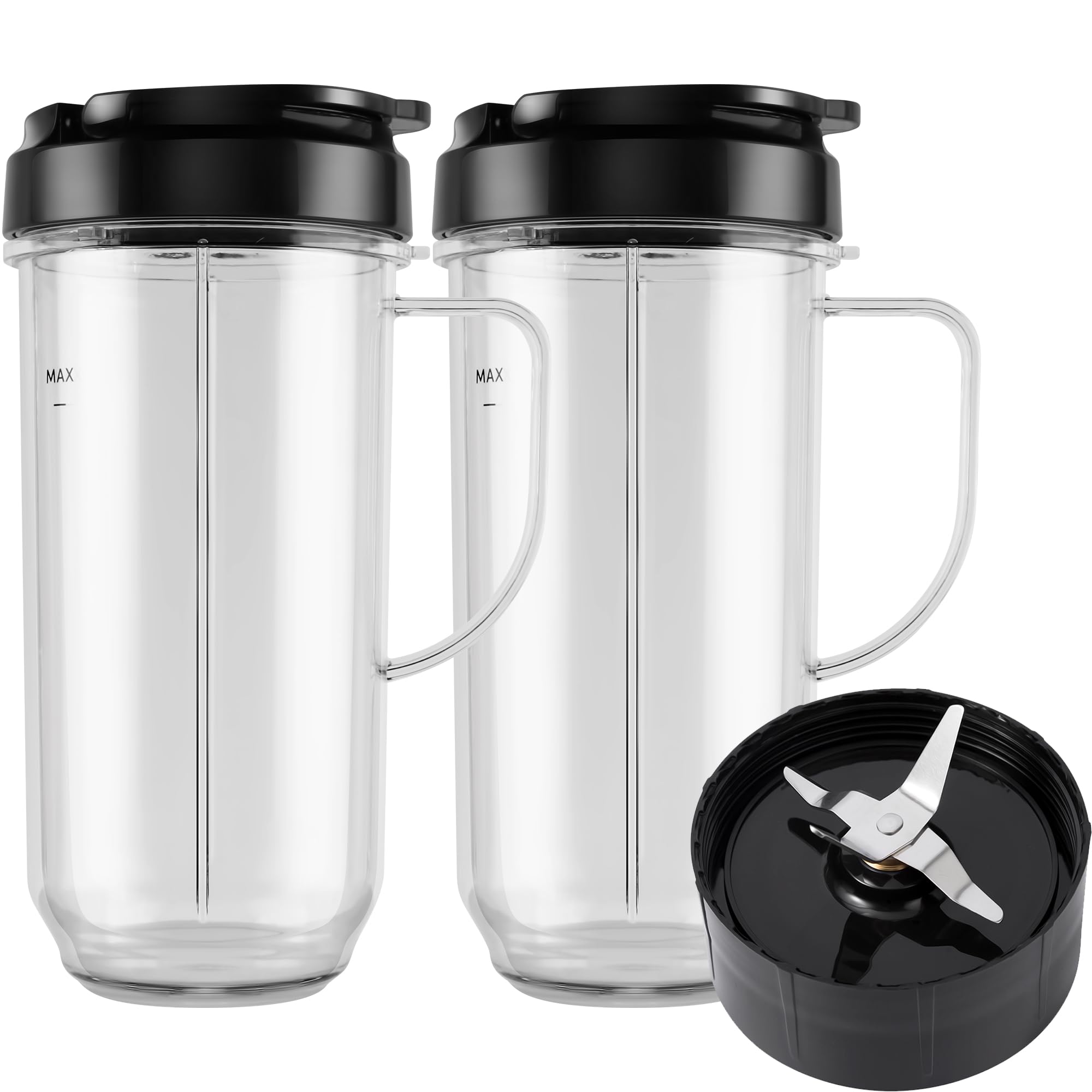 Juego de Vasos para Magic Bullet 250 W Mb1001  Meet Juice 5 Piezas- Venta Internacional