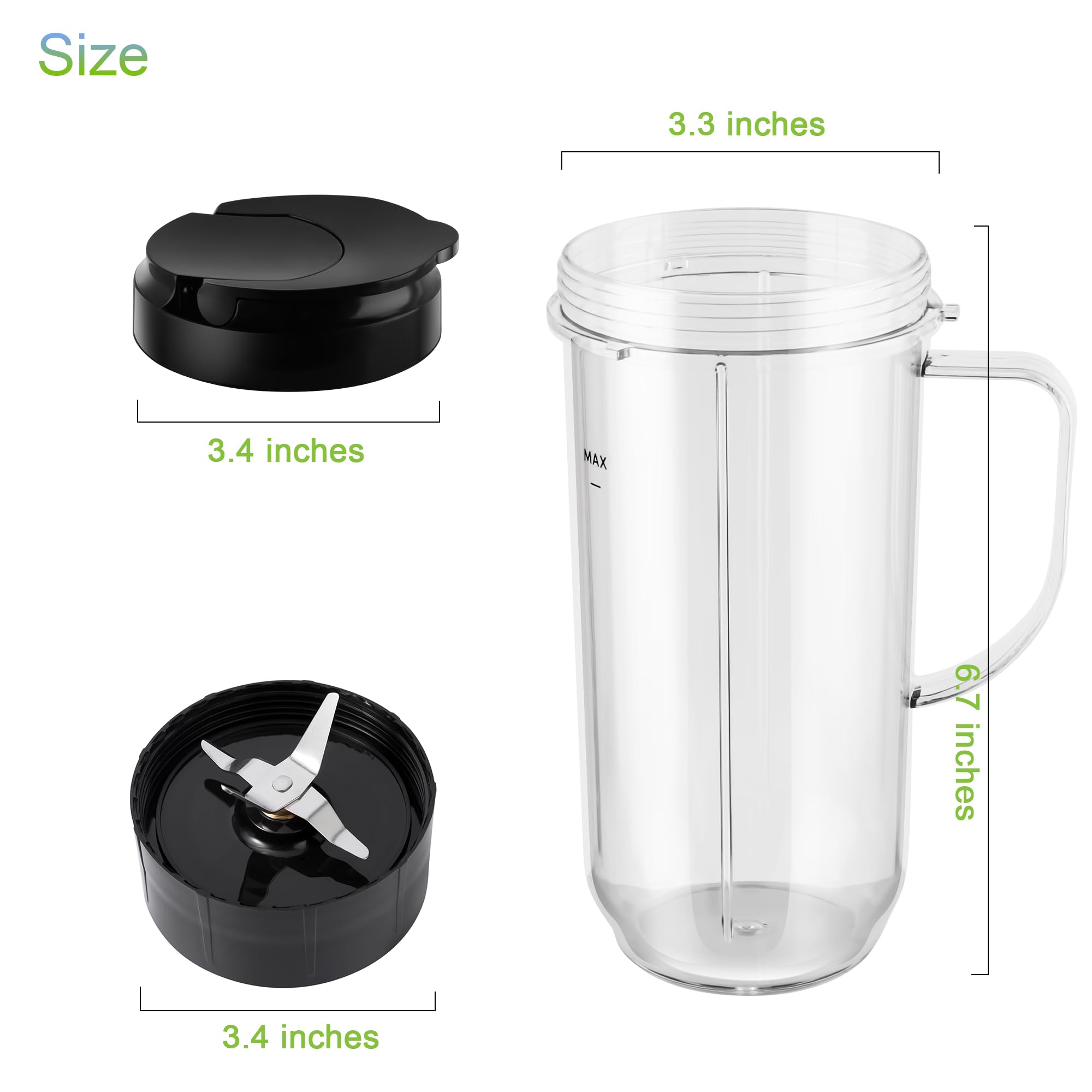 Foto 4 pulgar | Juego de Vasos para Magic Bullet 250 W Mb1001  Meet Juice 5 Piezas- Venta Internacional