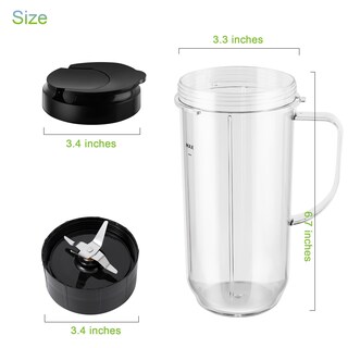 Foto 3 | Juego de Vasos para Magic Bullet 250 W Mb1001 Meet Juice 5 Piezas- Venta Internacional