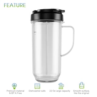 Foto 6 | Juego de Vasos para Magic Bullet 250 W Mb1001 Meet Juice 5 Piezas- Venta Internacional