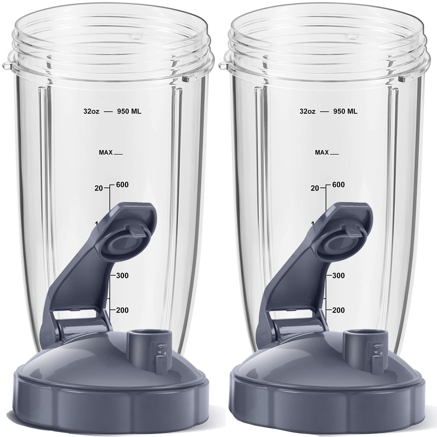 Foto 2 pulgar | Paquete De 2 Vasos De 950 Ml De Repuesto Con Tapa Abatible Para Nutribullet - Venta Internacional.