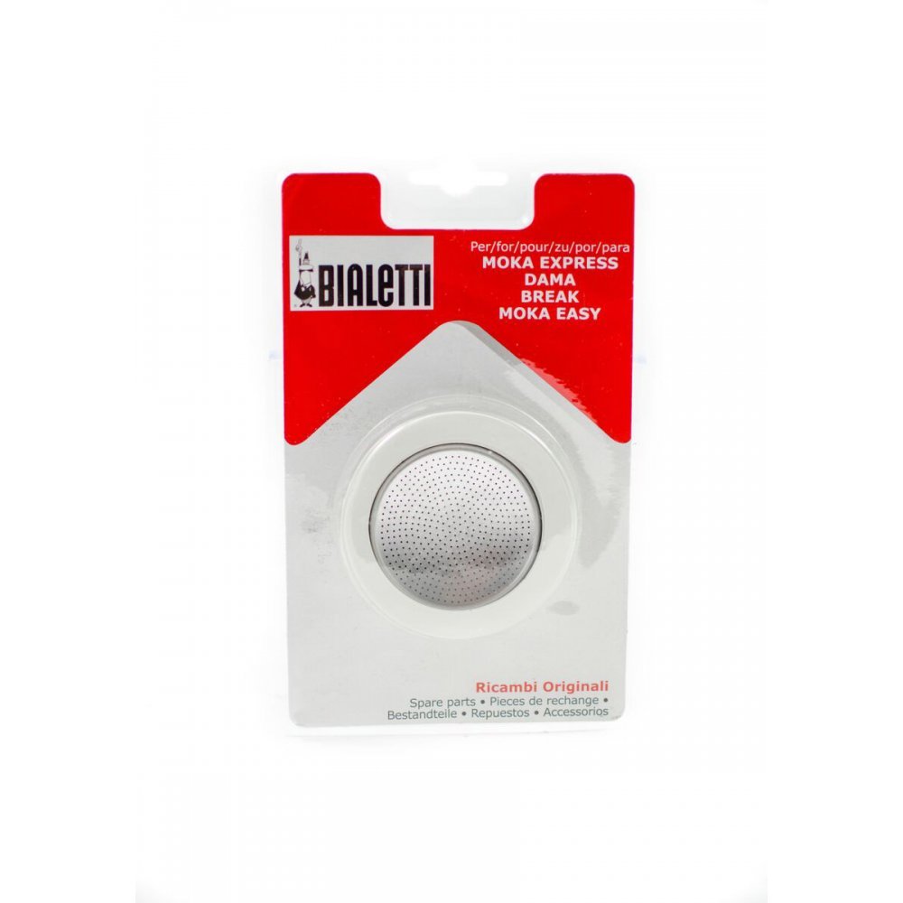 Foto 2 pulgar | Piezas de Repuesto: Junta y Filtro Bialetti Blanco Moka para 9 Tazas - Venta Internacional