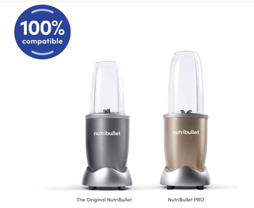 Foto 4 pulgar | Cup Nutribullet Nbm-u0269 500 Ml Con Anillo Labial Transparente Y Gris - Venta Internacional.