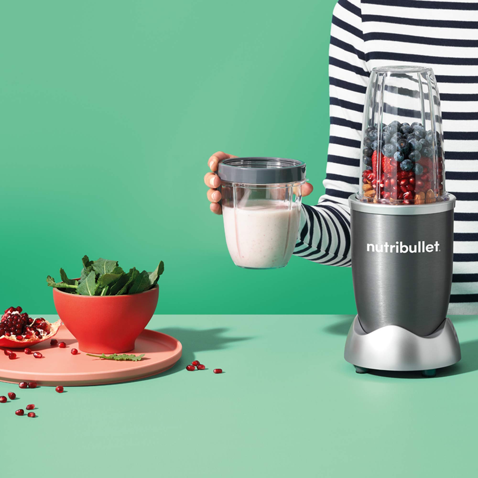 Foto 5 pulgar | Cup Nutribullet Nbm-u0269 500 Ml Con Anillo Labial Transparente Y Gris - Venta Internacional.