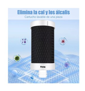 Foto 3 | Cartucho Filtrante De Agua Del Grifo 2cartuchos-elimina Cloro Belug Negro/blanco