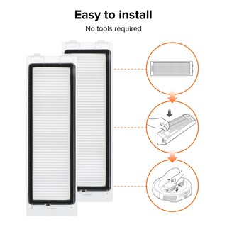Foto 3 | Paquete De 2 Filtros Lavables Para Robot Aspirador Roborock Q Revo - Venta Internacional.