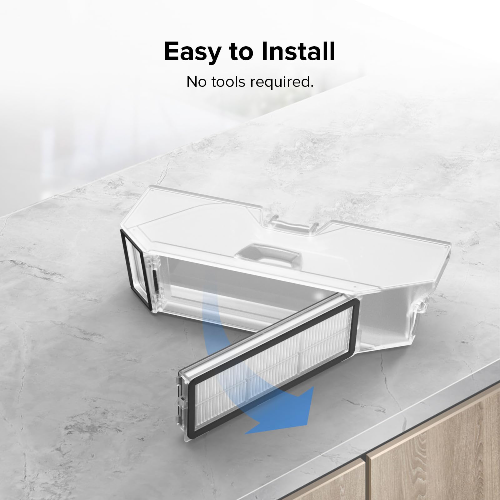 Foto 5 | Paquete De 2 Filtros Lavables Para Robot Aspirador Roborock Qrevo - Venta Internacional.