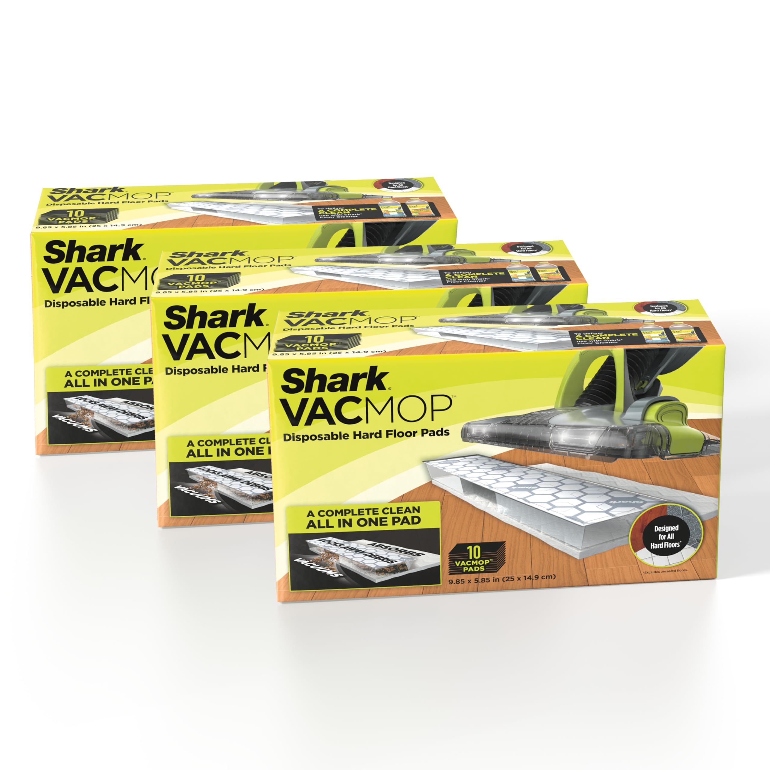 Foto 2 pulgar | Recambios Desechables Para Almohadillas Duras Shark Vacmop Vmp30 - Venta Internacional.