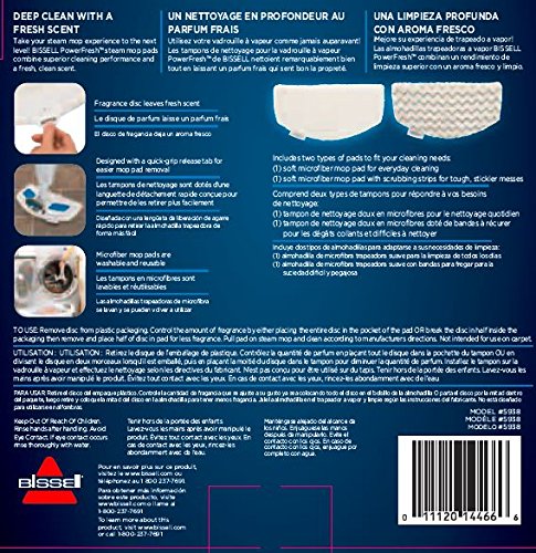 Foto 2 | Almohadillas Para Mopa A Vapor Bissell Powerfresh (paquete De 2) Con Discos Aromáticos - Venta Internacional.