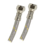 Manguera Gas Coflex Flexible Acero Inoxidable 2mt Salida 3/8”x3/8” Hembra-hembra
