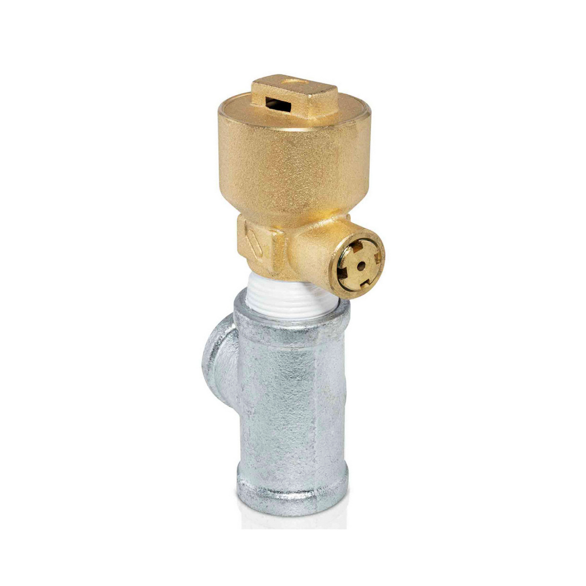 Valvula Dual Alivia Presion Iusa Purga El Aire Del Tanque Presion 3 Kg F/cm2 Rosca 3/4” “t” Galv 3/4