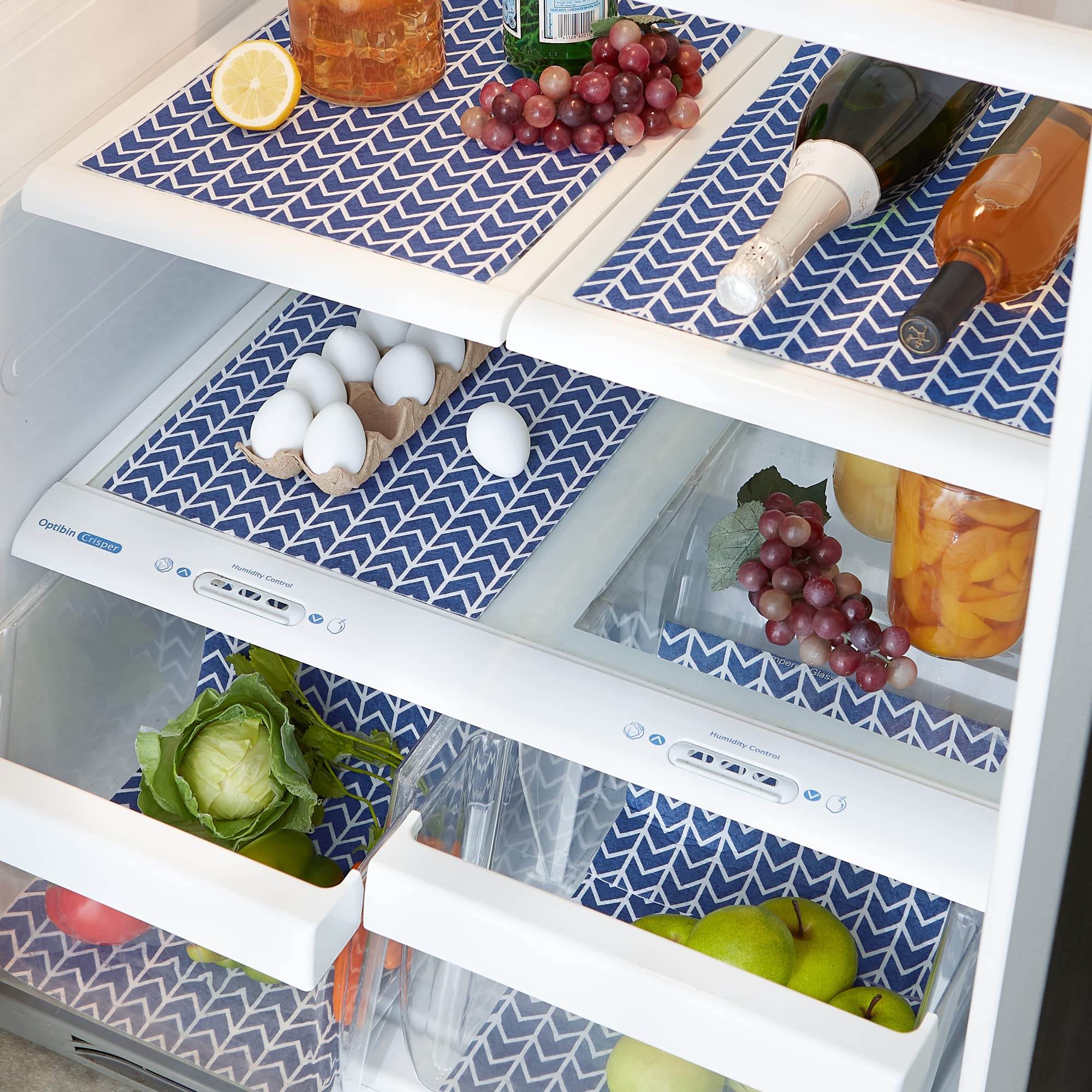 Foto 6 | Cojín no Adhesivo para Refrigerador DII Azul Liner Collection 12x24 Pulgadas 6 Piezas - Venta Internacional