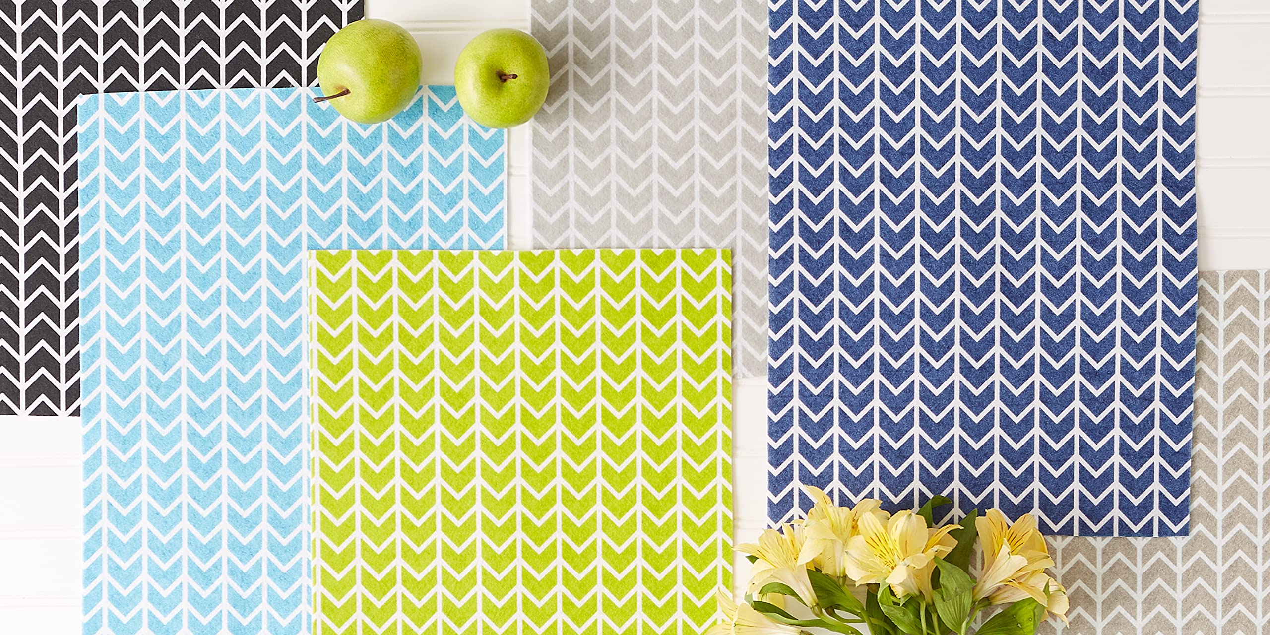 Foto 7 | Cojín no Adhesivo para Refrigerador DII Azul Liner Collection 12x24 Pulgadas 6 Piezas - Venta Internacional