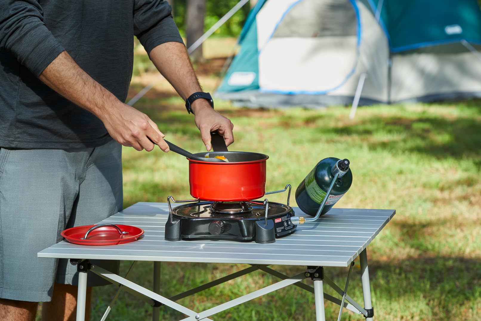 Foto 4 pulgar | Estufa De Gas Propano Para Acampar Coleman Powerpack, 1 Quemador, 7500 Btu - Venta Internacional.
