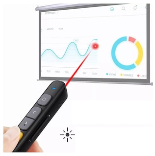 Foto 3 | Control Usb Inalámbrico Puntero Láser Belug color Negro