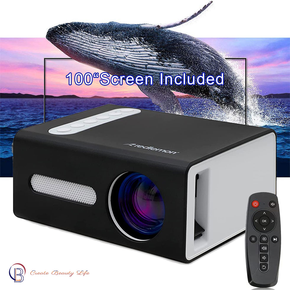 Foto 6 pulgar | Miniproyector Hd 1080p Con Pantalla De Proyección De 100 Pulgadas - Venta Internacional.