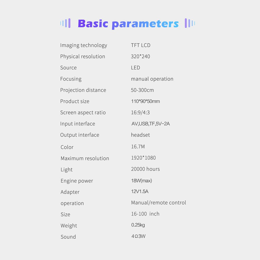 Proyector Yt500 Con Cable En La Misma Pantalla, Alta Velocidad De Imagen - Venta Internacional.