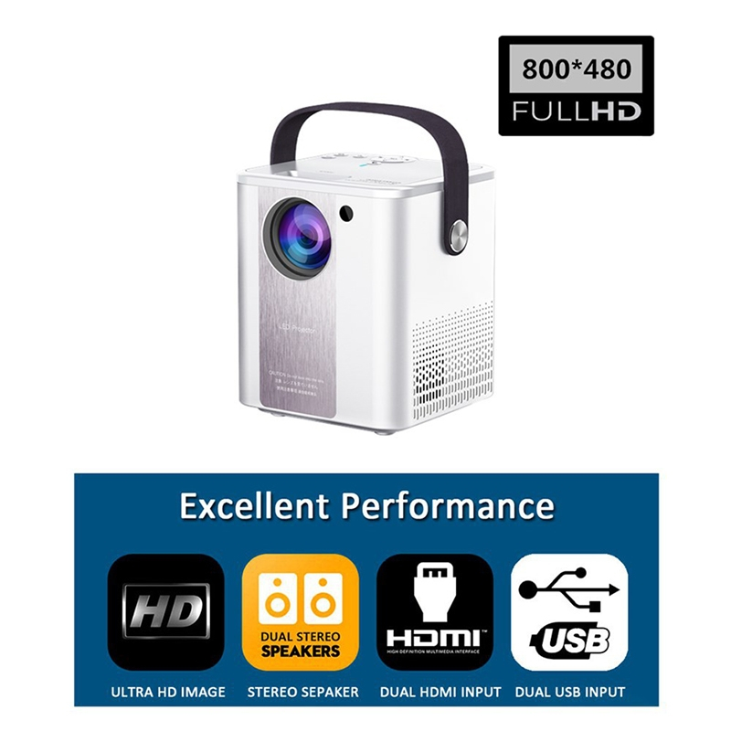 Foto 4 pulgar | Mini Proyector Led Portátil C500 Home Hd De 2000 Lúmenes - Venta Internacional.